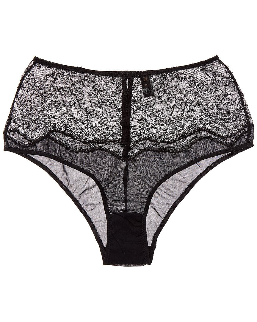 KIKI DE MONTPARNASSE Kiki De Montparnasse La Follie Lace Galloon High-Waist Silk-Trim Panty