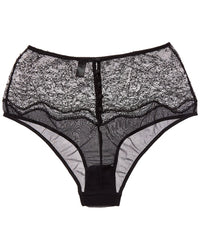 KIKI DE MONTPARNASSE Kiki De Montparnasse La Follie Lace Galloon High-Waist Silk-Trim Panty