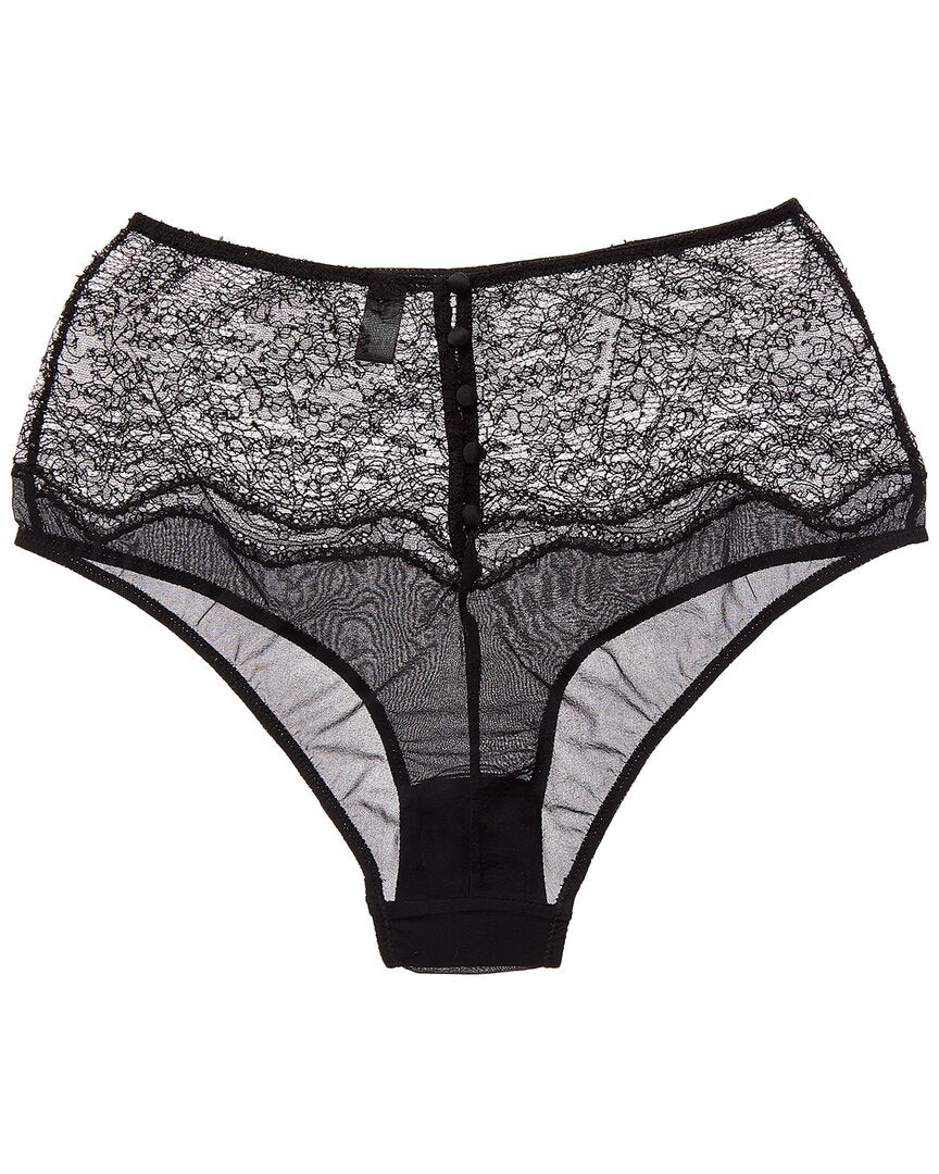 KIKI DE MONTPARNASSE Kiki De Montparnasse La Follie Lace Galloon High-Waist Silk-Trim Panty