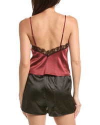 KIKI DE MONTPARNASSE Kiki De Montparnasse Lace Inset Silk-Blend Cami