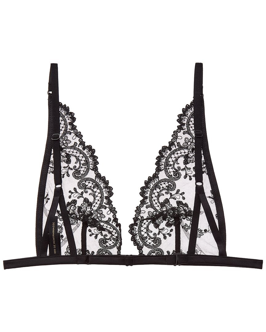 KIKI DE MONTPARNASSE Kiki De Montparnasse Juliette Soft Silk-Trim Bra