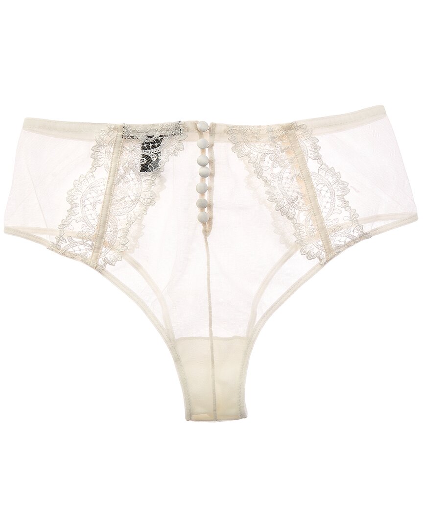 KIKI DE MONTPARNASSE Kiki De Montparnasse Juliette High-Waist Silk-Trim Panty