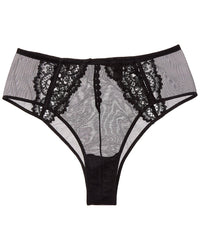 KIKI DE MONTPARNASSE Kiki De Montparnasse Juliette High-Waist Silk-Trim Panty