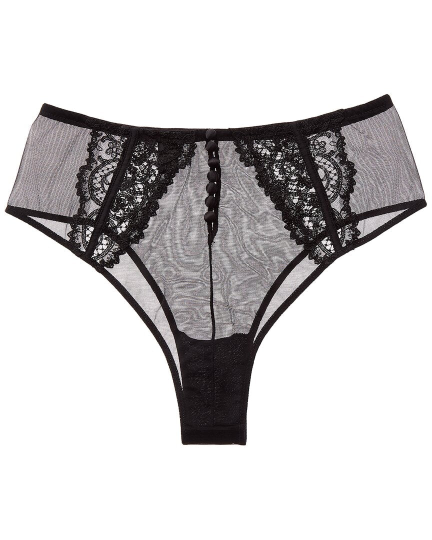 KIKI DE MONTPARNASSE Kiki De Montparnasse Juliette High-Waist Silk-Trim Panty