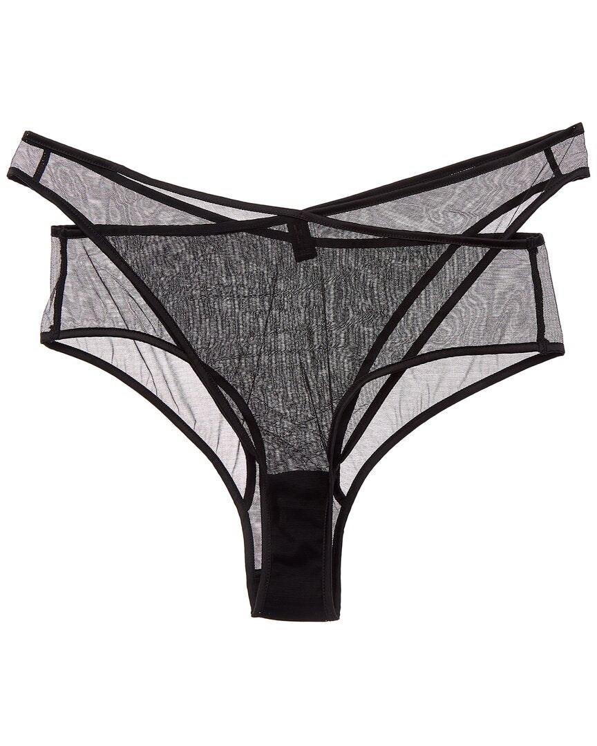 KIKI DE MONTPARNASSE Kiki De Montparnasse Maxim High-Waist Silk-Trim Panty