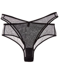 KIKI DE MONTPARNASSE Kiki De Montparnasse Maxim High-Waist Silk-Trim Panty