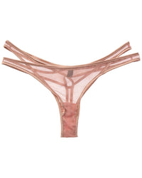 KIKI DE MONTPARNASSE Kiki De Montparnasse Maxim Silk-Trim Thong