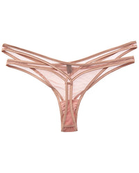 KIKI DE MONTPARNASSE Kiki De Montparnasse Maxim Silk-Trim Thong