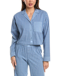 Florence By Mills Florence By Mills Micro Plaid Crop Shirt
