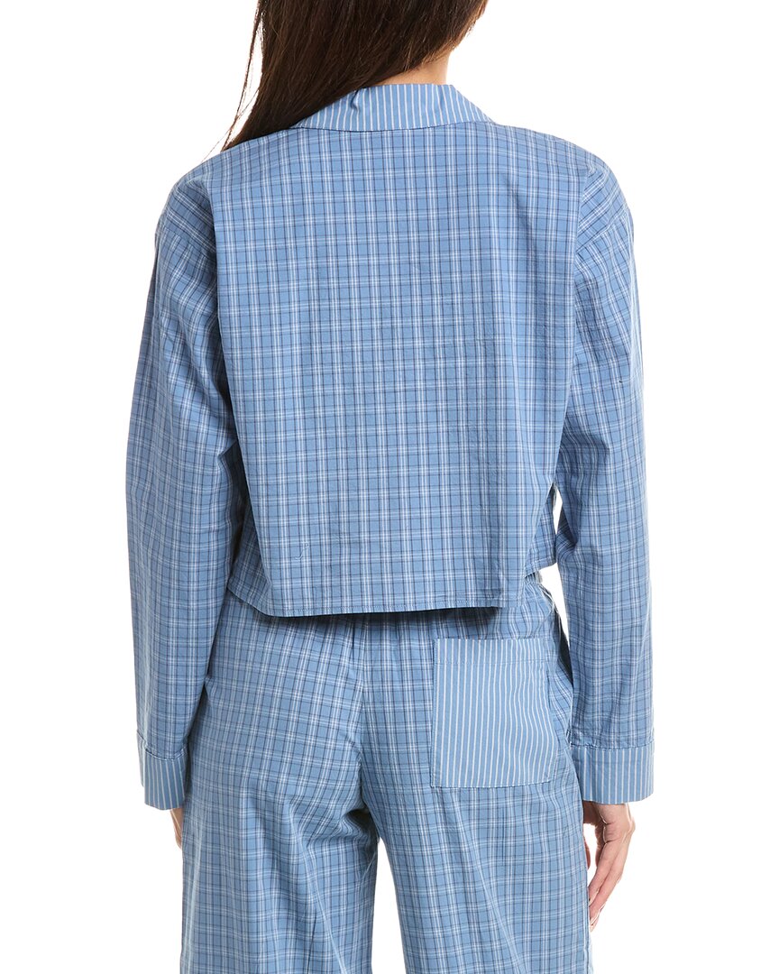 Florence By Mills Florence By Mills Micro Plaid Crop Shirt