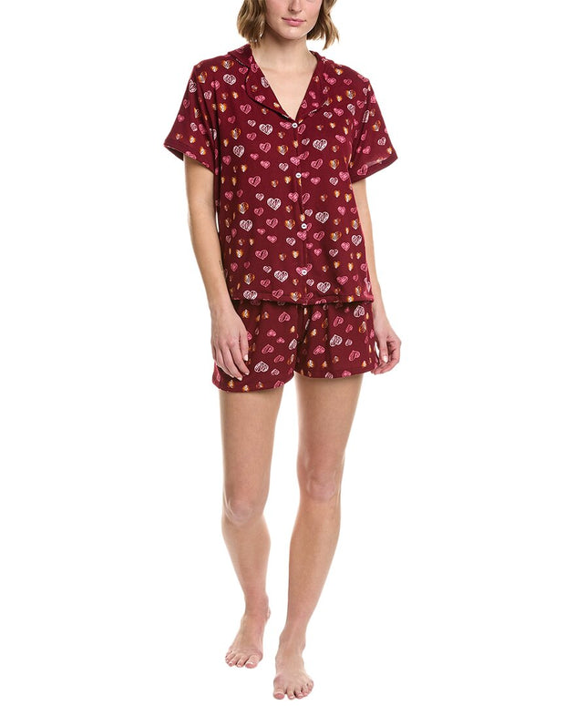 Anna Kay 2Pc Luv Silk-Blend Pajama Set