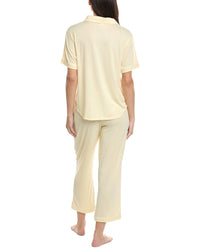 Flora by Flora Nikrooz Flora By Flora Nikrooz 2Pc Knit Notch Collar Capri Pajama Set