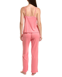 Flora By Flora Nikrooz 3Pc Solid Pointelle Cami, Pant, & Short Set