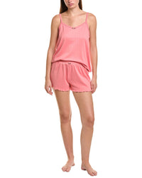 Flora By Flora Nikrooz 3Pc Solid Pointelle Cami, Pant, & Short Set