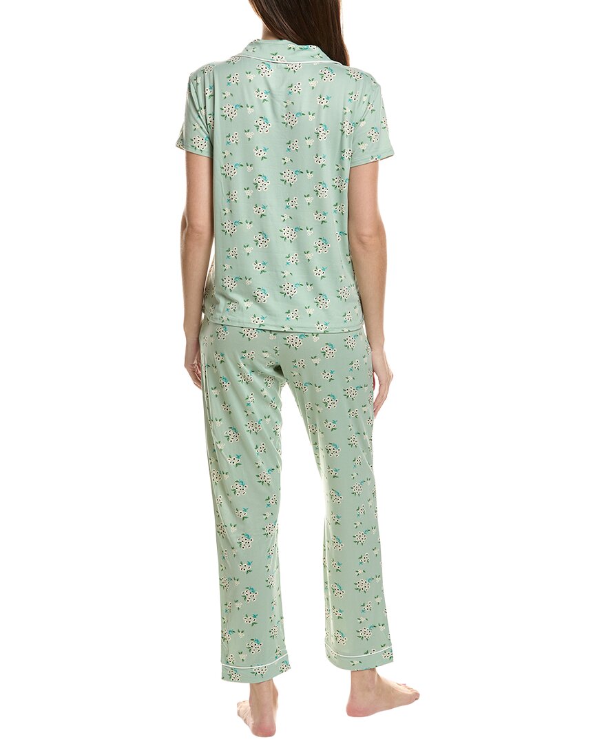 Thread & Stitch 2Pc Notch Collar Top & Pant Pj Set
