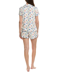 Thread & Stitch 2Pc Notch Collar Top & Short Pj Set