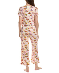 Sweet Whispers 2Pc Frilly Top & Pant Pj Set