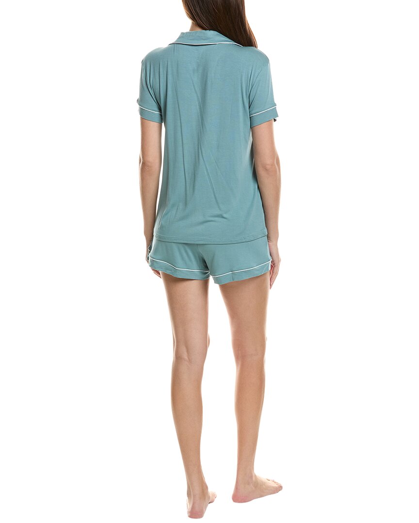 Thread & Stitch 2Pc Notch Collar Top & Short Pj Set
