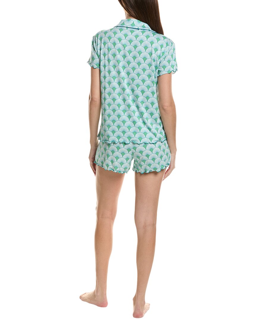 Thread & Stitch 2Pc Notch Collar Top & Short Pj Set