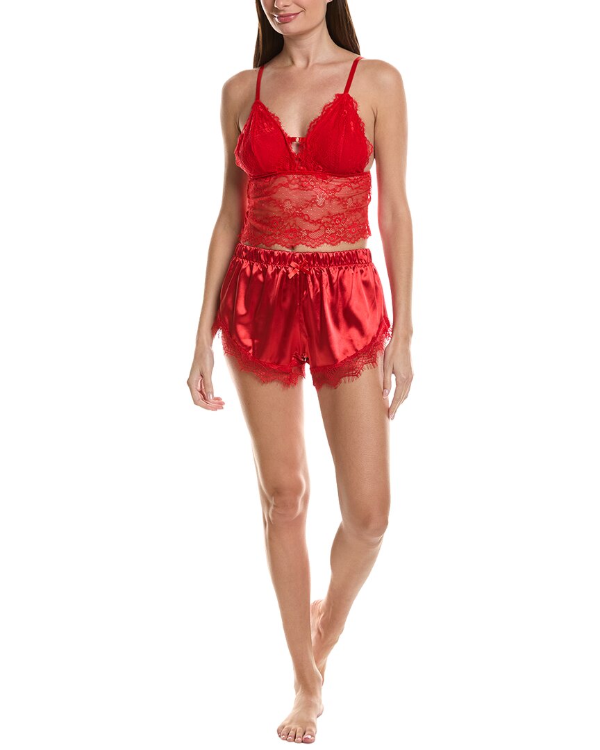 Sugar 2Pc Lace Bralette & Satin Short Set