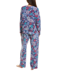Hue 2Pc Waffle Fleece Pajama Set