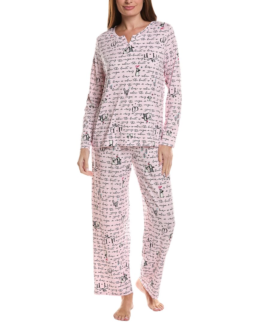 Hue 2Pc Timeless Jersey Pajama Set