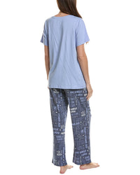 Hue 2Pc Embellished Pajama Set