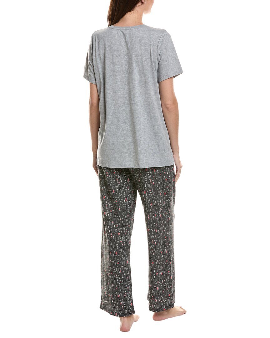 Hue 2Pc Embellished Pajama Set