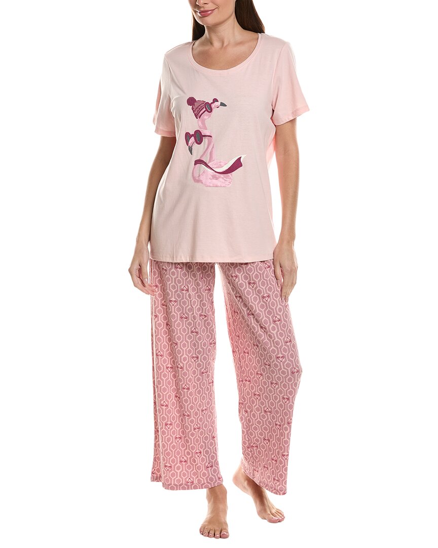 Hue 2Pc Embellished Pajama Set