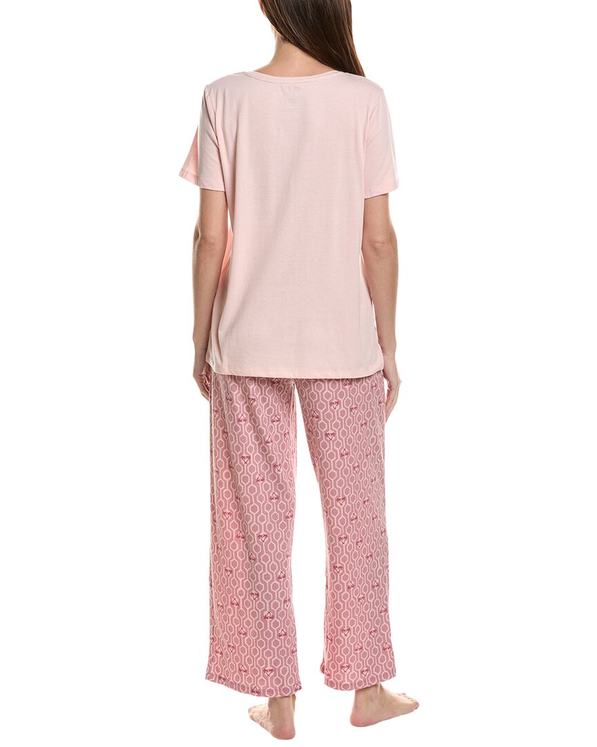 Hue 2Pc Embellished Pajama Set