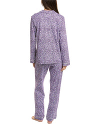 Carole Hochman 2Pc Notch Top & Pant Set