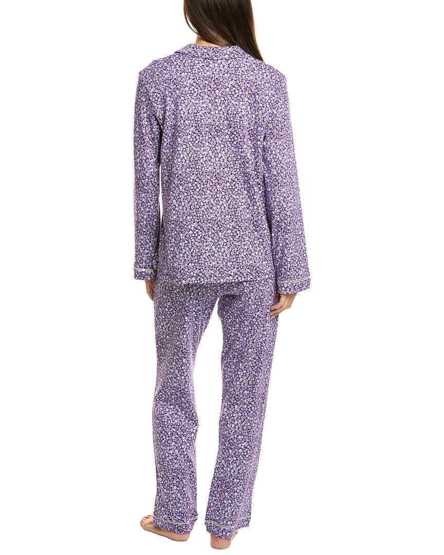 Carole Hochman 2Pc Notch Top & Pant Set