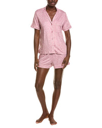 Dkny 2Pc Short Sleeve Top & Boxer Sleep Set
