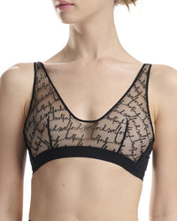 Wolford Scoop Neck Bra XS Black