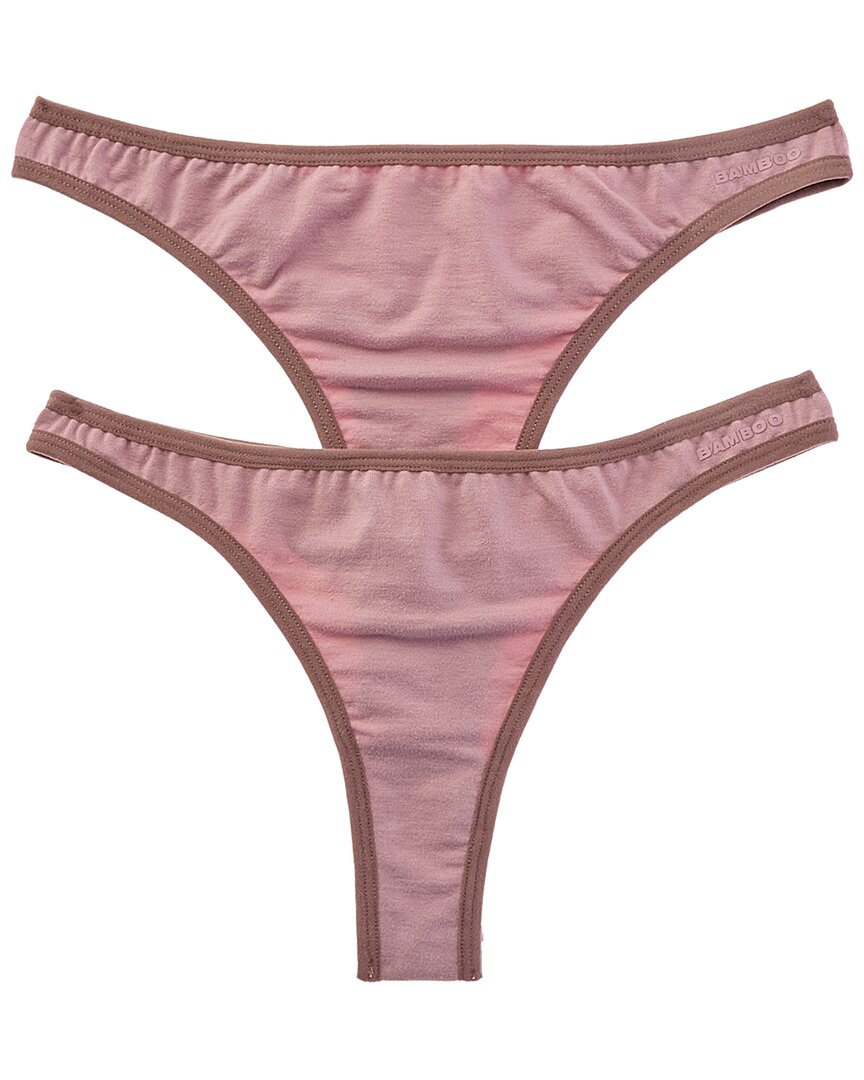 Bamboo Set Of 2 Seamless Cheeky Thong