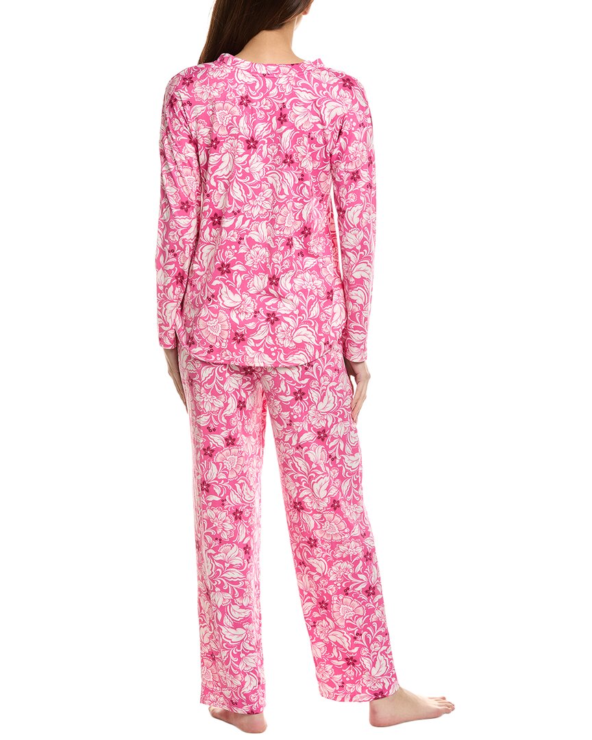 Ellen Tracy 2Pc Top & Pant Pajama Set