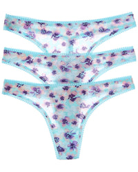 Ongossamer 3Pk Hip-G Thong Multi