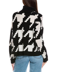 Brodie Cashmere Hayley Houndstooth Roll Neck Sweater