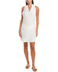 Natori Waves Mini Halter Dress White