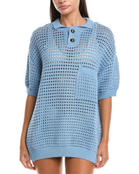 Haight Joana Knit Shirt Blue