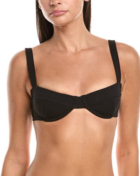 Haight Gaia Crepe Bikini Top Black Regular 4 (S)