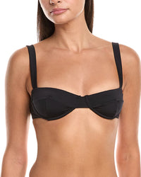 Haight X Tina Kunakey Gaia Adjustable Bikini Top Black