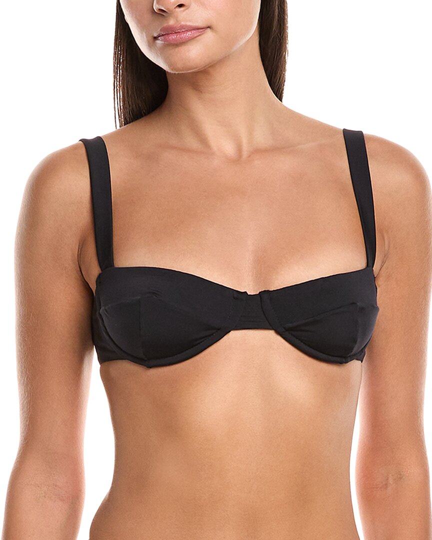 Haight X Tina Kunakey Gaia Adjustable Bikini Top Black