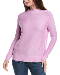 Forte Cashmere Garter Funnel Neck Sweater