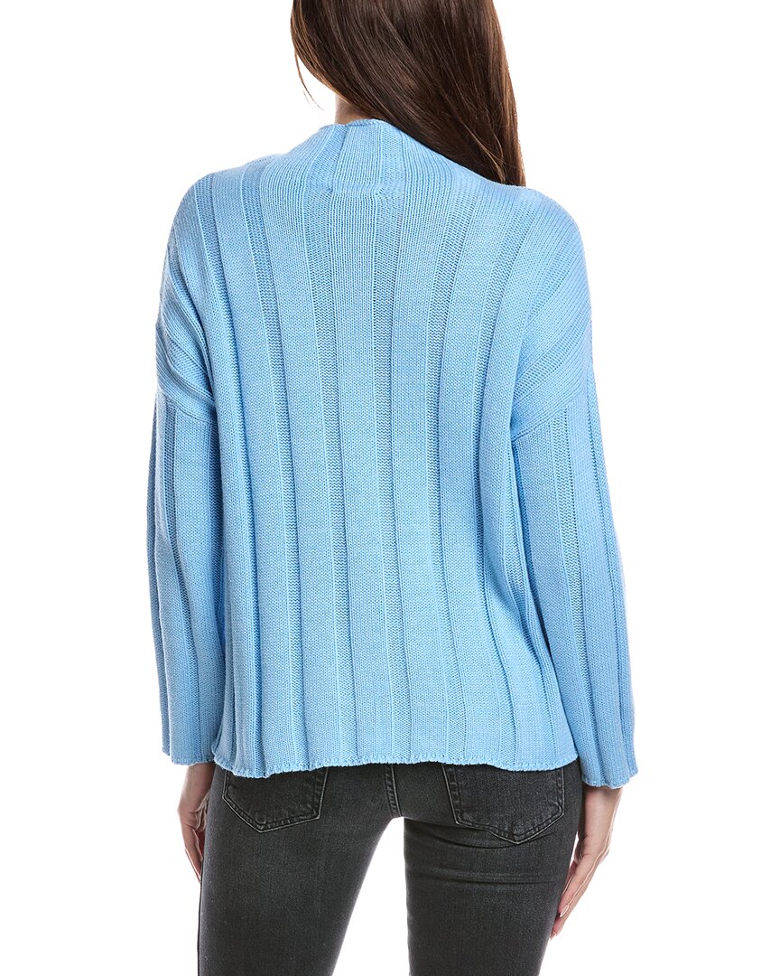 Forte Cashmere Rib Funnel Neck Sweater