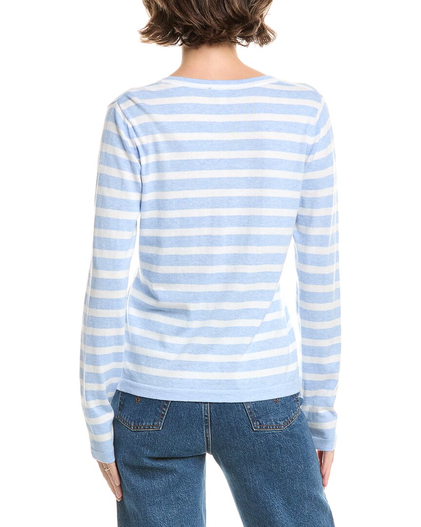 Forte Cashmere Split Neck Cashmere-Blend Sweater