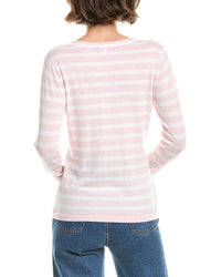 Forte Cashmere Split Neck Cashmere-Blend Sweater