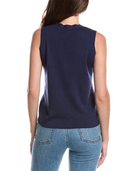 Forte Cashmere V-Neck Silk & Cashmere-Blend Vest