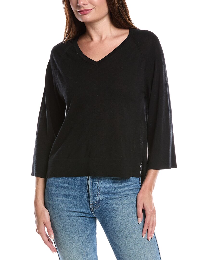 Forte Cashmere Easy Silk & Cashmere-Blend Sweater