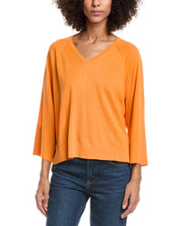 Forte Cashmere Easy Silk & Cashmere-Blend Sweater